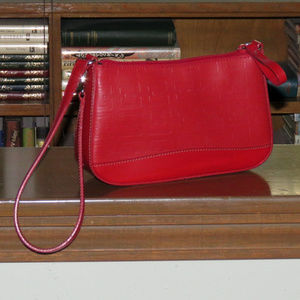 NINE WEST Faux Leather Larger Wristlet - Like New!